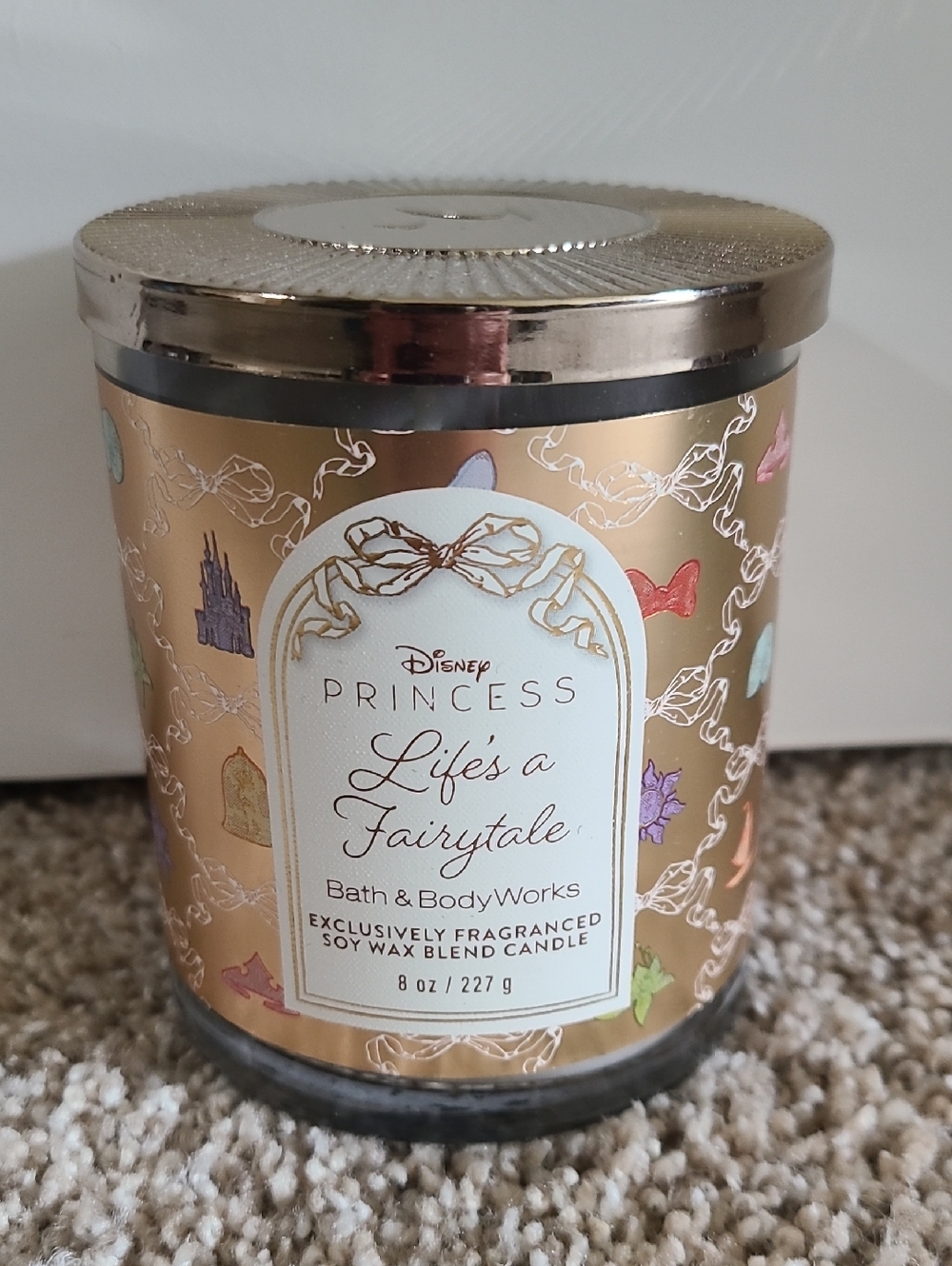 LIFE'S A FAIRYTALE Candle B&BW + Disney Princess Single Wick